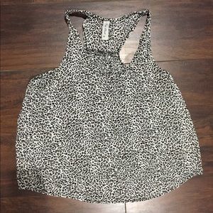 Cheetah print tank top